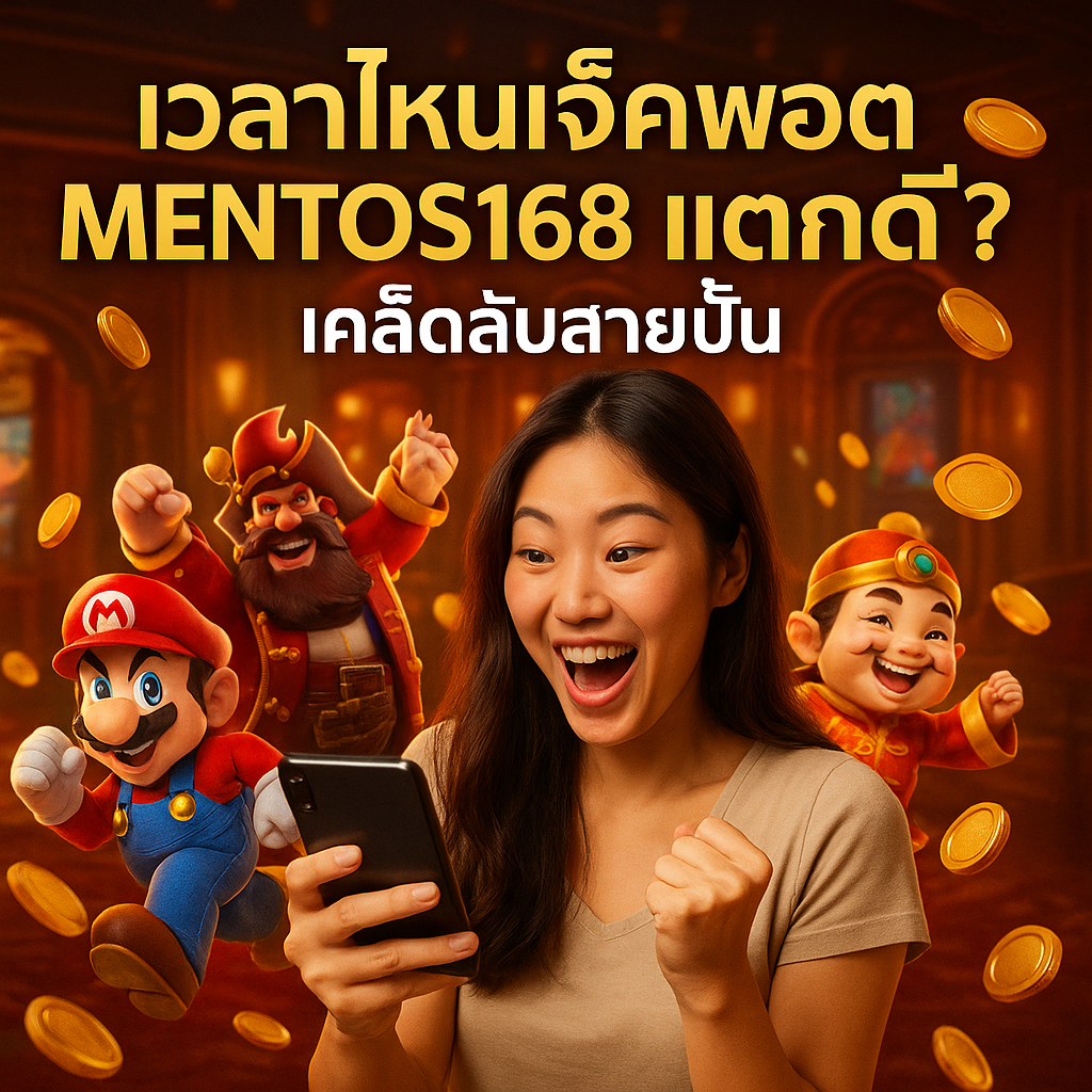 เวลาไหนแจ็คพอต MENTOS168 แตกดี? เคล็ดลับสายปั่น