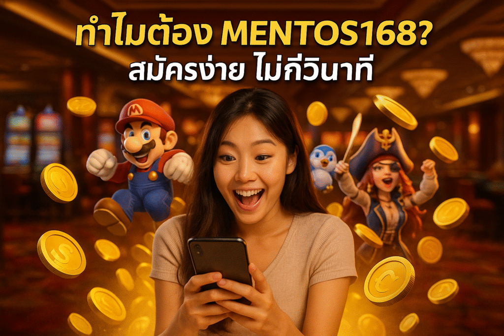 ทำไมต้อง MENTOS168? สมัครง่าย ไม่กี่วินาที