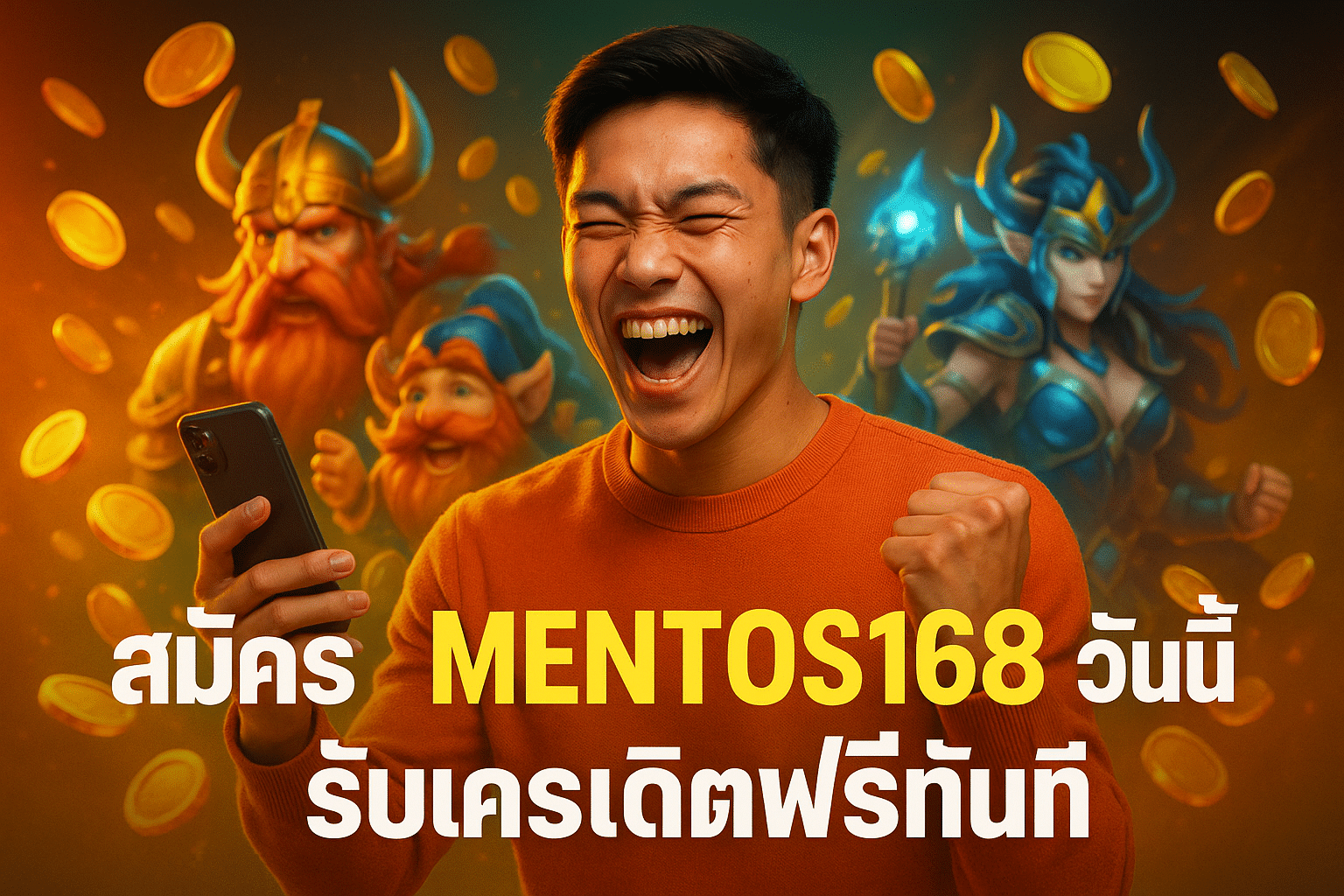 สมัคร MENTOS168 วันนี้ รับเครดิตฟรีทันที