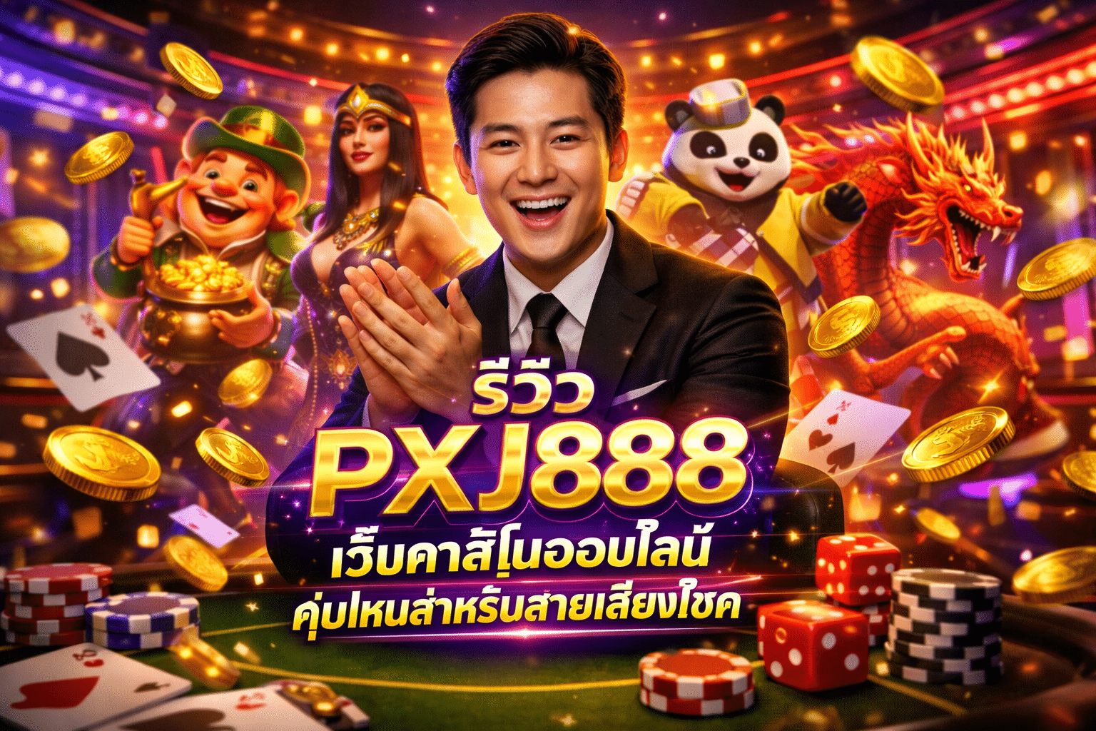 รีวิว PXJ888 เว็บคาสิโนออนไลน์ คุ้มไหมสำหรับสายเสี่ยงโชค